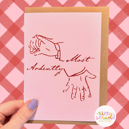 Most Ardently, Jane Austen Valentine's Card