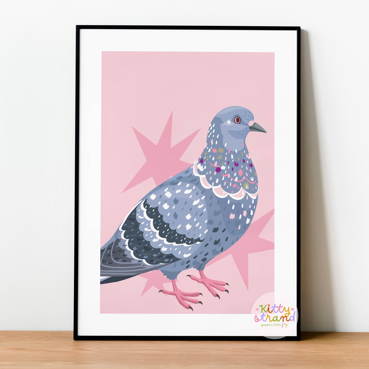 Pink Pigeon Art Print