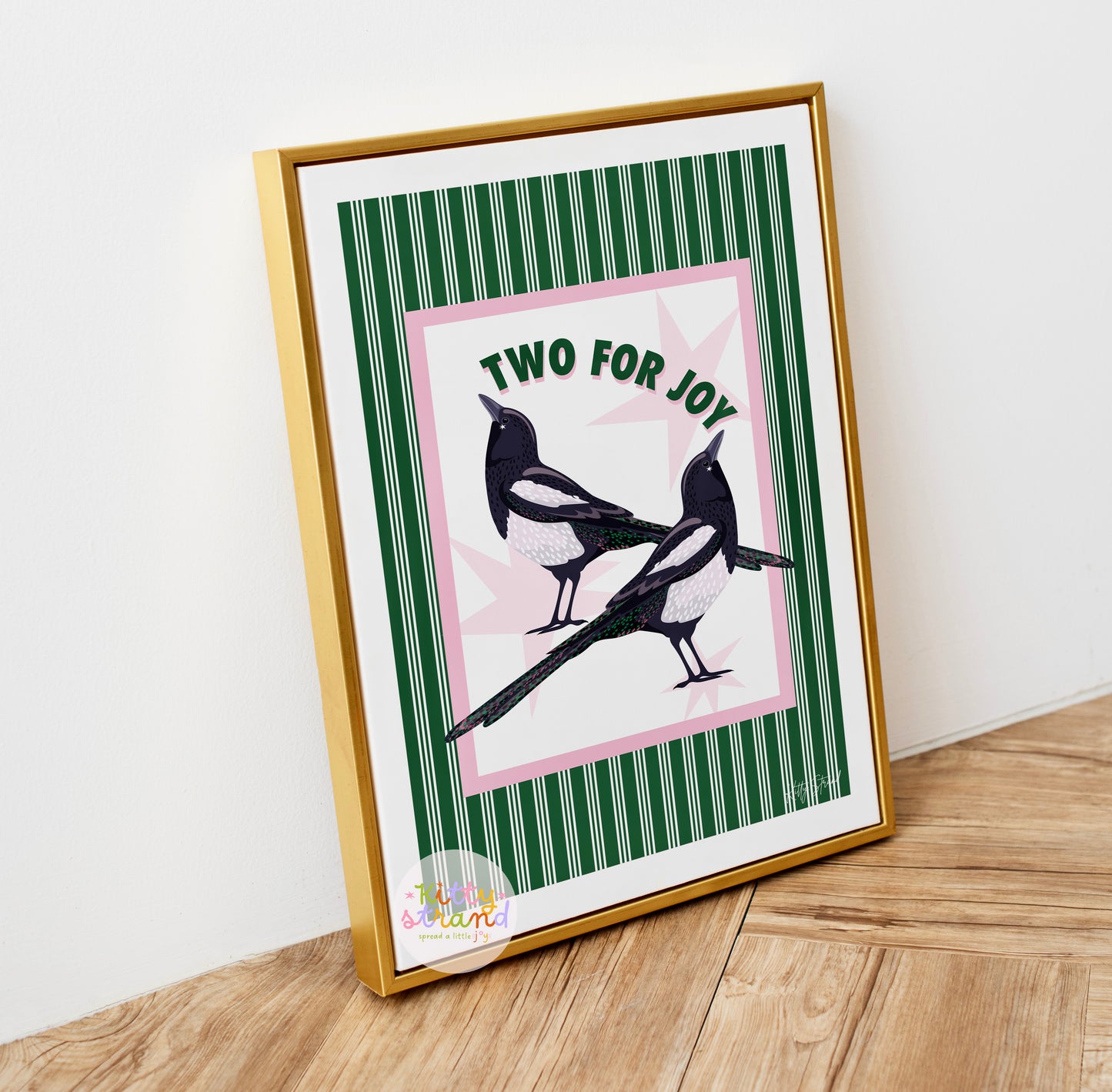 Two For Joy, Magpie Wall Art