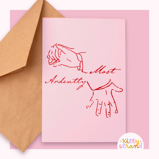 Most Ardently, Jane Austen Valentine's Card