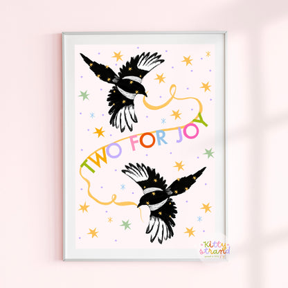Two For Joy, Magpie Wall Art