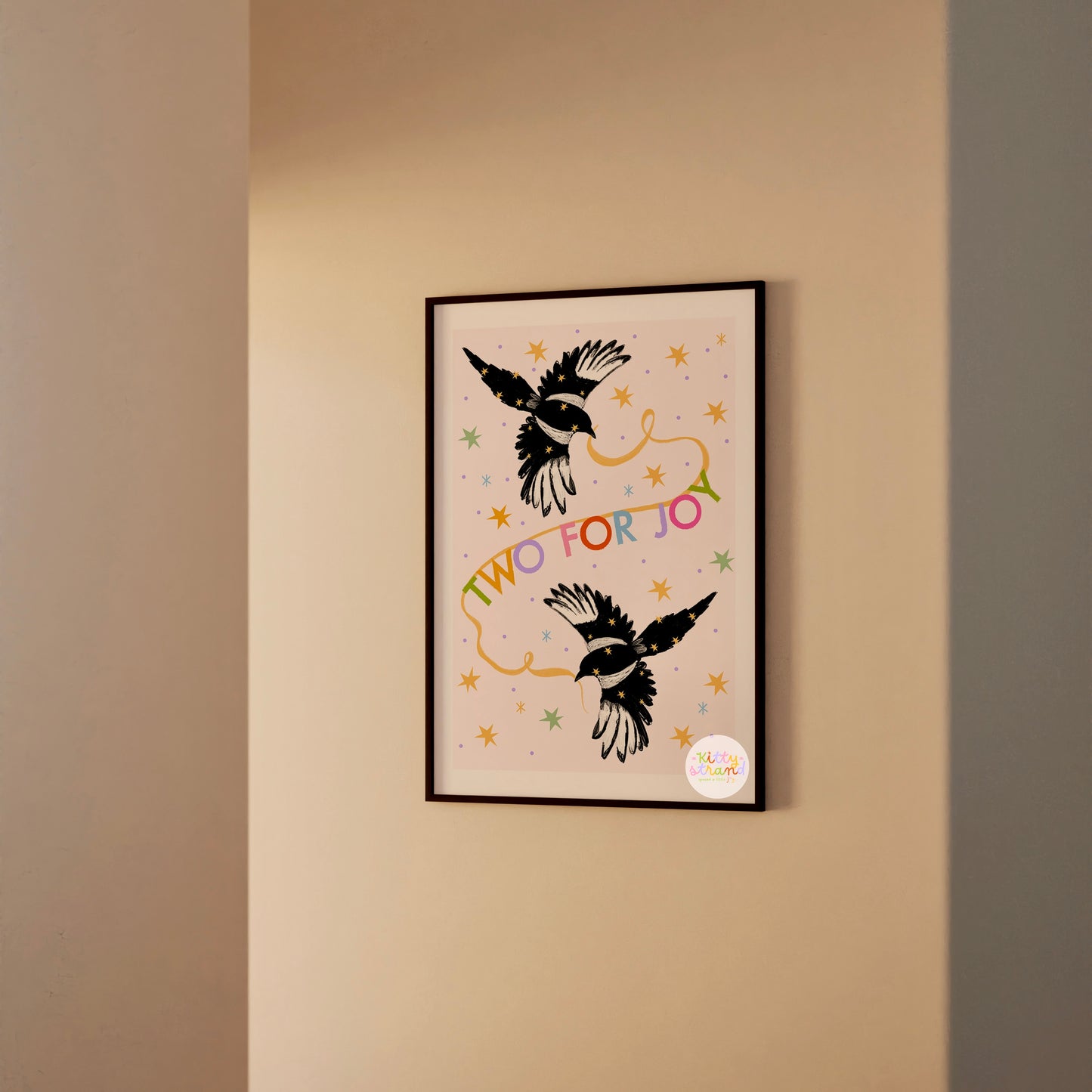 Two For Joy, Magpie Wall Art