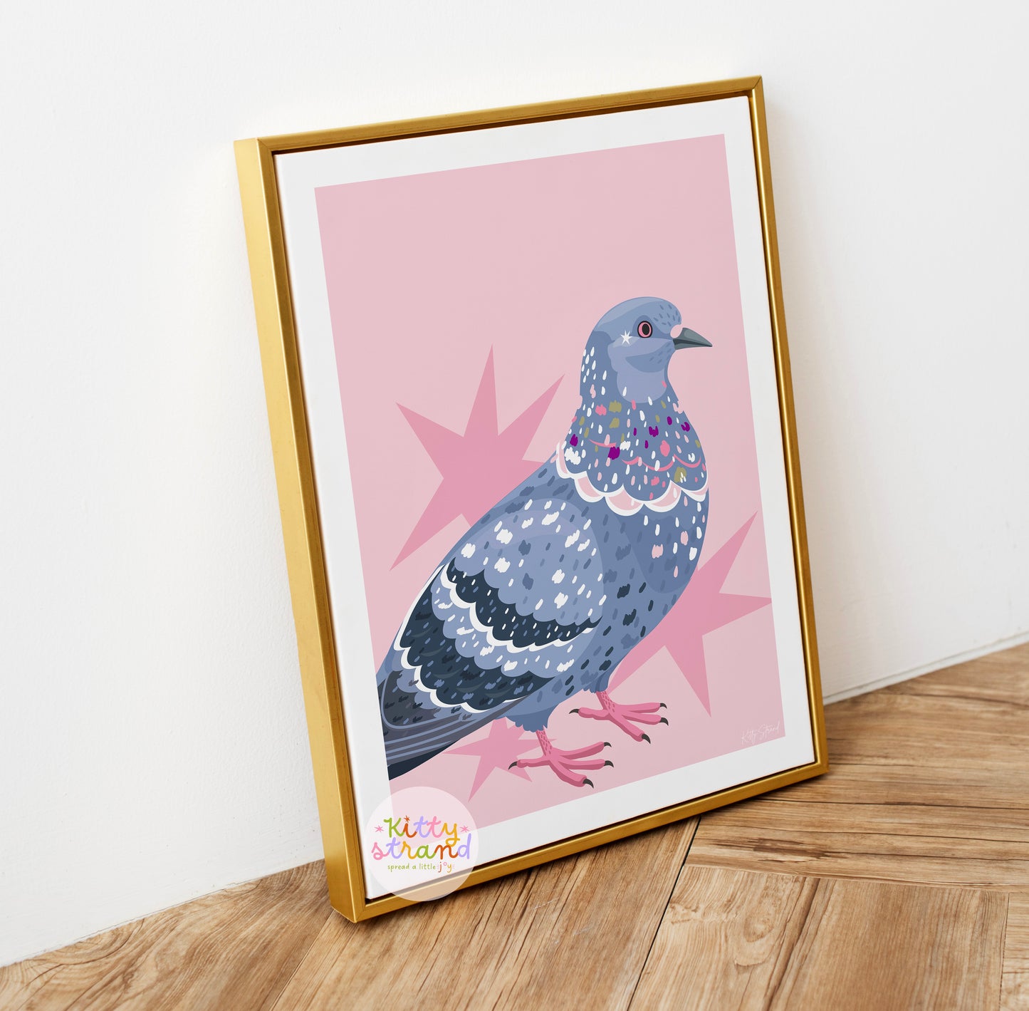 Pink Pigeon Art Print